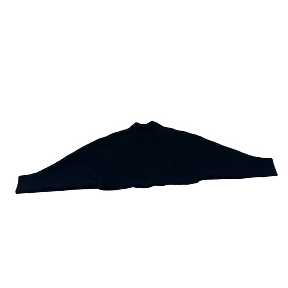 Aritzia Wilfred Free Black Lolan Cropped Knit Sweater 100% Merino Wool Size 2 - Picture 7 of 9